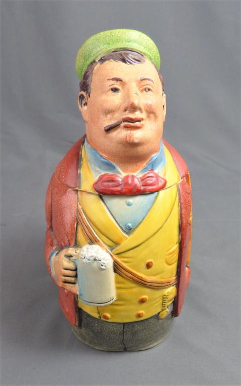 German Figural Stein Man Drinking Beer (1 of 6)