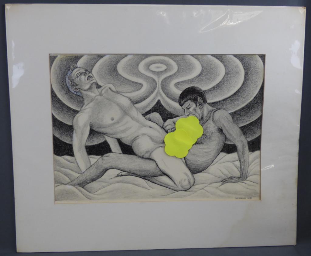 Original Star Trek Fanzine Art Drawing B. Gordon ' (1 of 7)