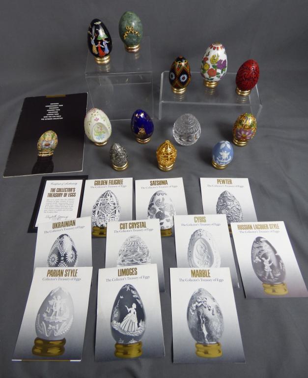 Franklin Mint Complete Collector's Treasury Eggs (1 of 13)