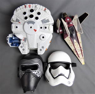 Star Wars Toys- Millennium Falcon, Fighter & Masks