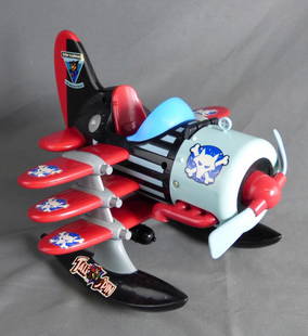 Talespin Tri Wing Terror Plane- Don Karnage: Vintage Talespin Action Figure Tri Wing Terror Plane. Condition: Good, missing one bomb on bottom