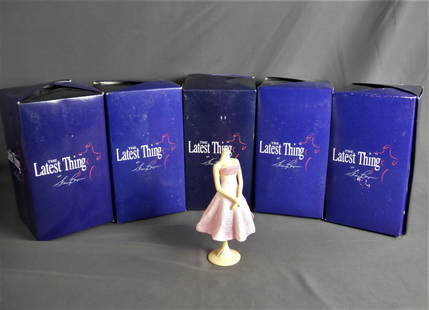 The Latest Thing- 5 Hollywood Night Dress Sculptur: Lot of 5. The Latest Thing Collection: "Hollywood Night" Dress Stand Figurine. Condition: New