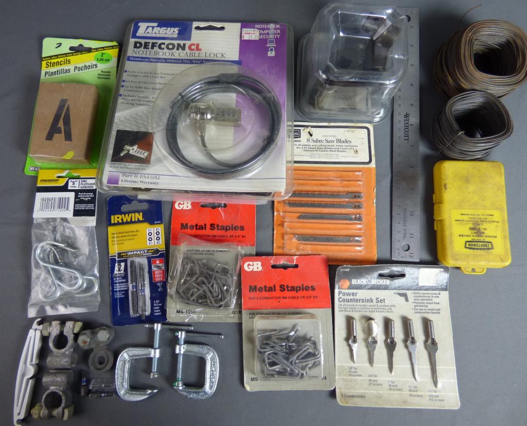 Misc Lot of Household Repair Items- Staples Cable (1 of 5)