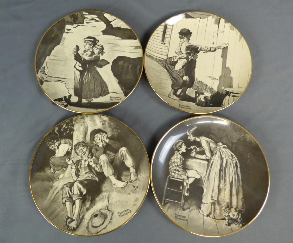 Tom Sawyer LE 1974 Plates Norman Rockwell (1 of 9)