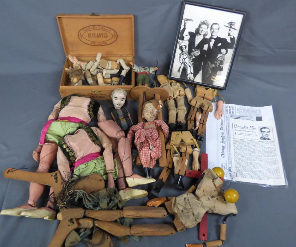 Warren F. Best Handcrafted Puppets from 1940's (1 of 13)