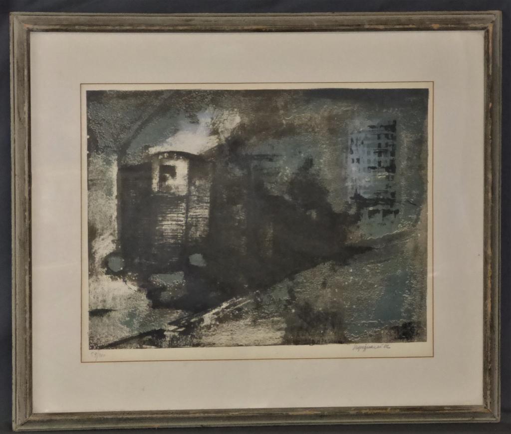 Renzo Vespignani Modernist Hand Signed Lithograph (1 of 4)