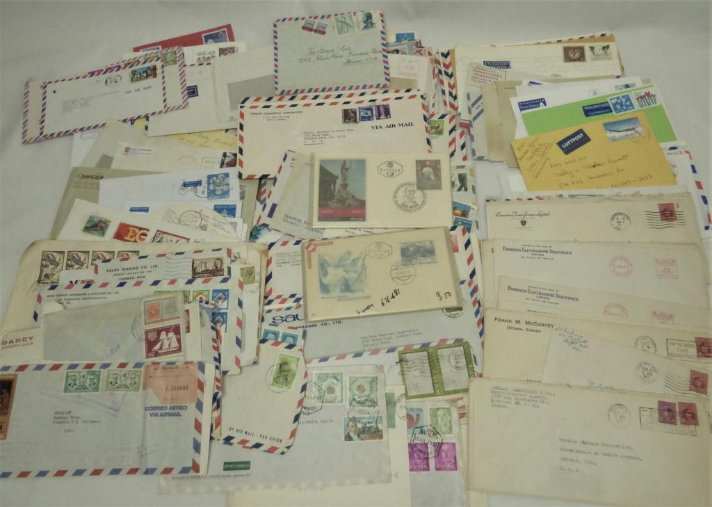 Large Lot of Vintage International Covers Stamps (1 of 5)