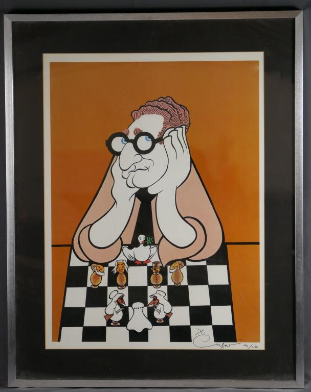 Xavier Cugat  Hand Signed LE Lithograph 1975 (1 of 5)