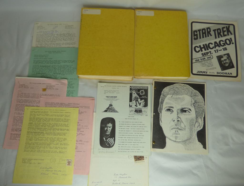 Star Trek Fanzine Books & William Shatner Letters (1 of 6)