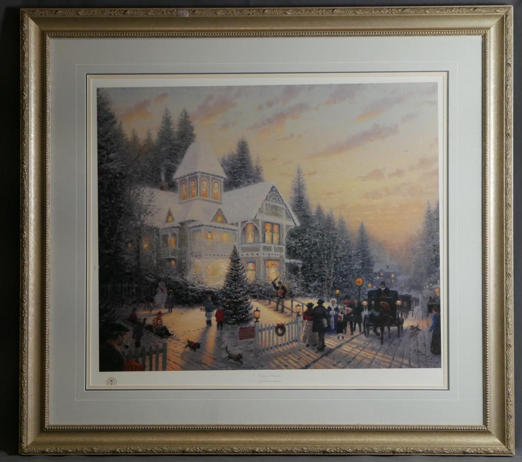Thomas Kinkade "Victorian Christmas" Signed LE Lit (1 of 7)