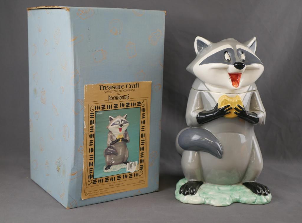 Disney's Pocahontas Meeko Raccoon Cookie Jar (1 of 5)
