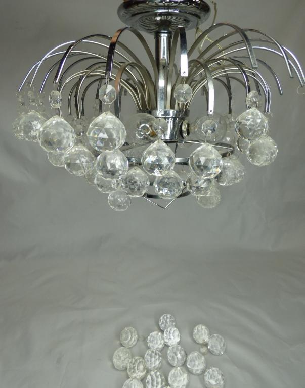 Modern Chandelier Rain Drop Crystal Ball Light (1 of 5)
