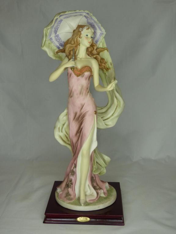 Italian La Anina Collection Lady w/ Umbrella Figur (1 of 8)