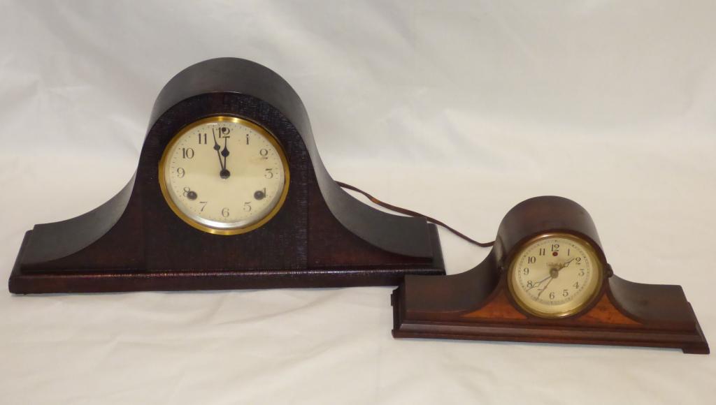 Two Vintage Camel Back Mantel Clocks- Watrbury & e (1 of 11)