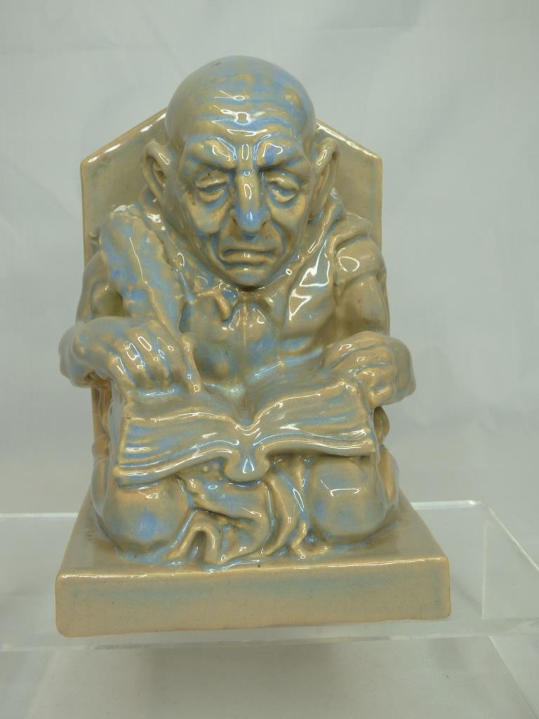 Antique Art Pottery Fulper Style Bookend (1 of 6)
