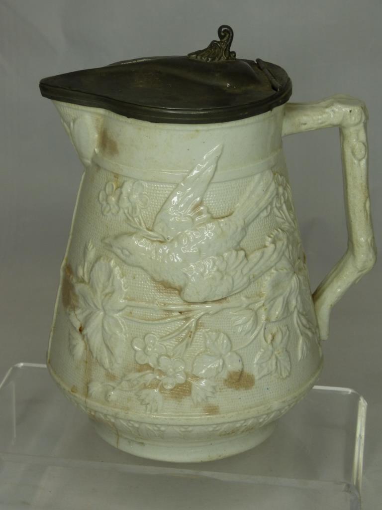 H. Hall Hanley Staffordshire Salt Glaze Pitcher (1 of 10)