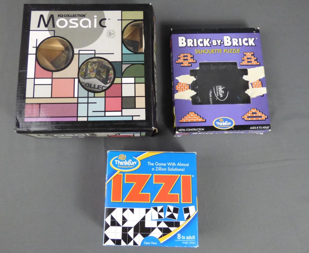 Vintage Puzzle Games- Izzi, Brick to Brick, Mosaic: Vintage Puzzle Games- Izzi, Brick to Brick, Mosaic. Condition: Good