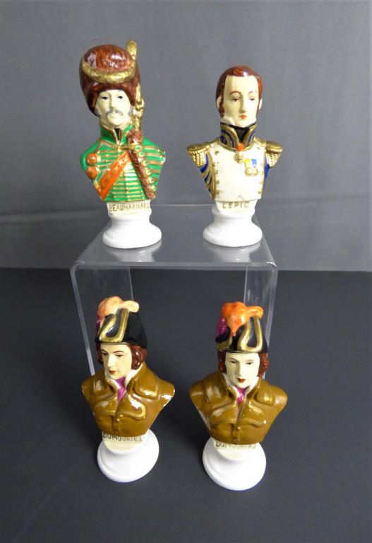 Miniature Napoleon Generals Porcelain Busts (1 of 10)