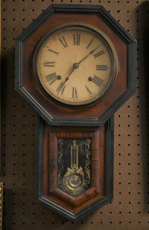 Antique Magoya Shoji 8 Day Regulator Wall Clock (1 of 5)