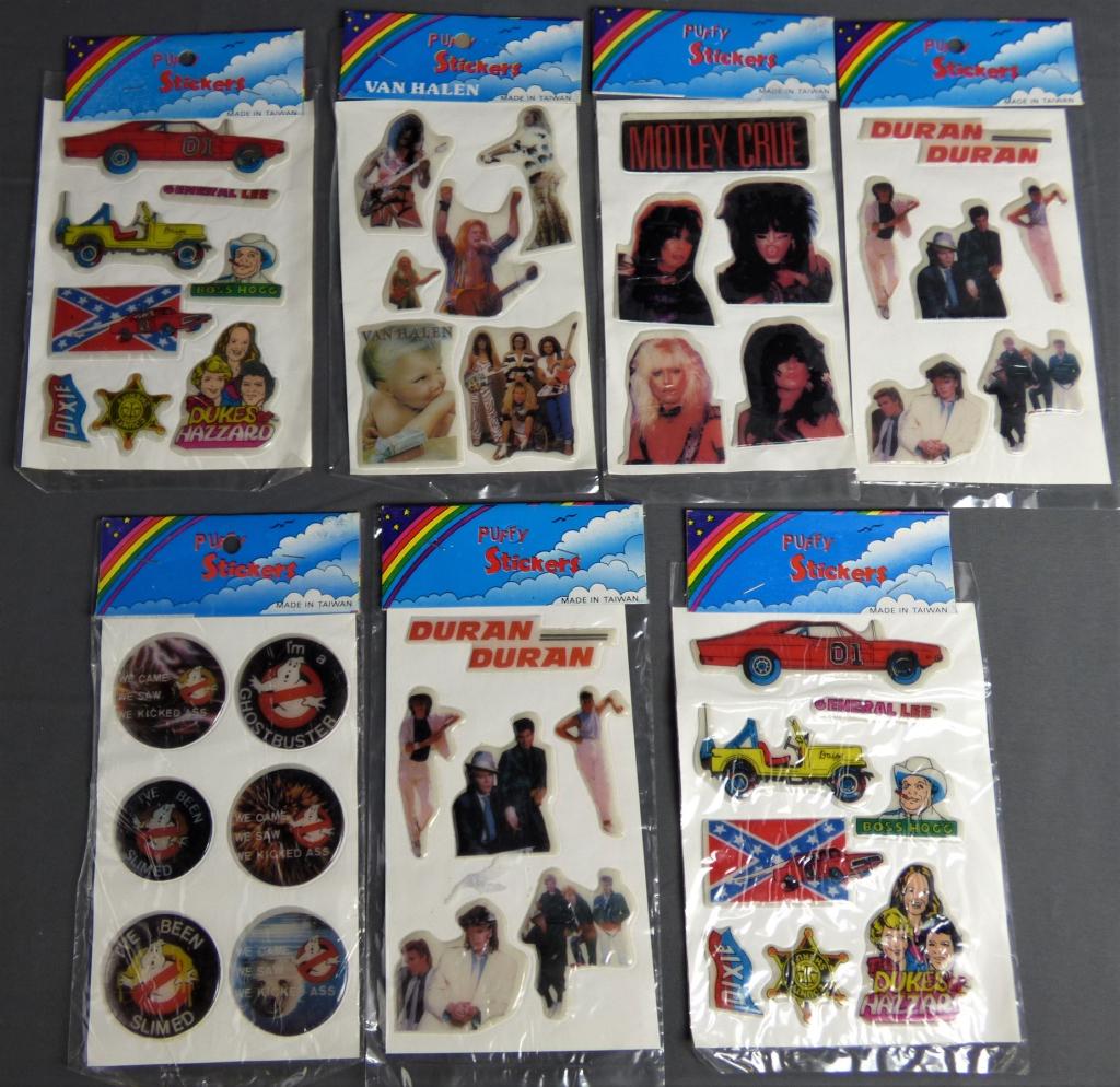 Vintage Puffy Stickers- Dukes of Hazzard, Ghostbus (1 of 4)