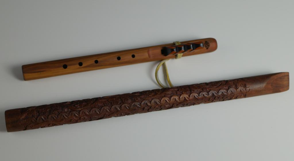 Two Wood Carved Flutes- High Spirits (1 of 5)