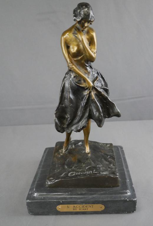 L'Accident Bronze Sculpture after Louis Icart (1 of 8)