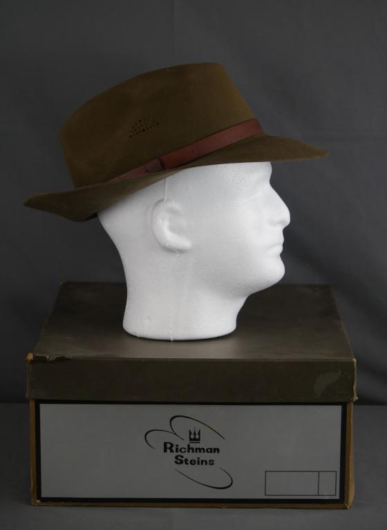 Vintage Banana Republic Green Traveler Fedora Hat (1 of 6)