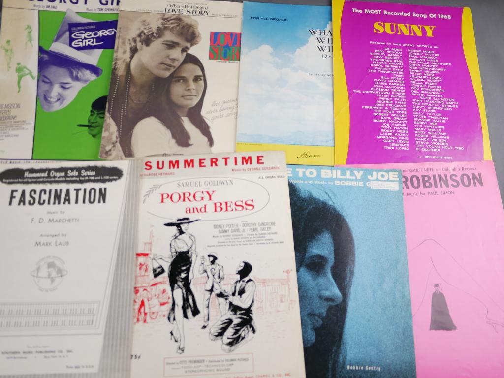 Vintage Music Sheets: Group of Music Sheets. Condition: Used, some as found
