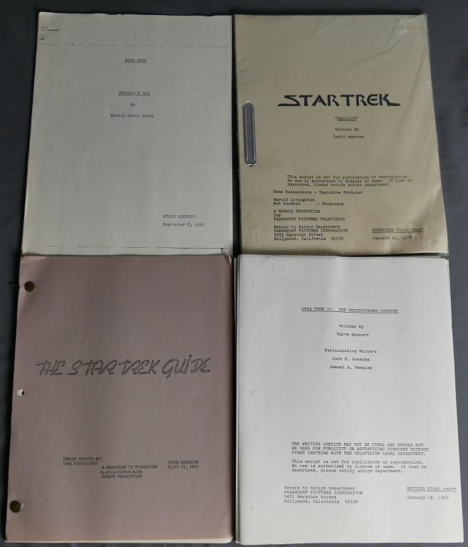 Star Trek Original Scripts & Fanzines- Lot of 4 . (1 of 5)