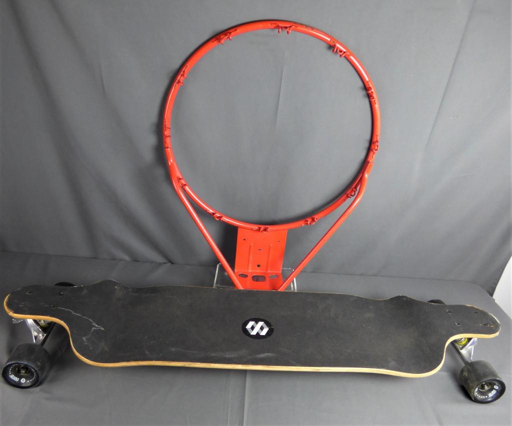 Eightbit 41" Long Board and Basketball Hoop Ring (1 of 3)