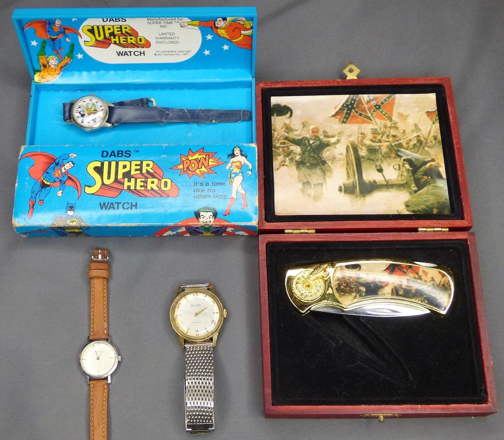 Vintage Wrist Watches & Knife- Dabs Super Hero, Vo (1 of 8)