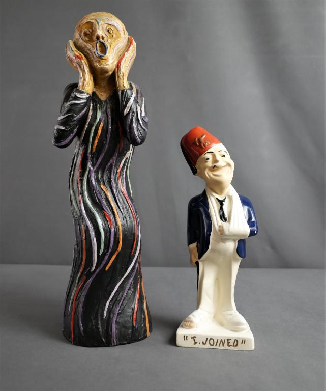 Edward Munch's "Scream" & Shriners Figurines (1 of 8)
