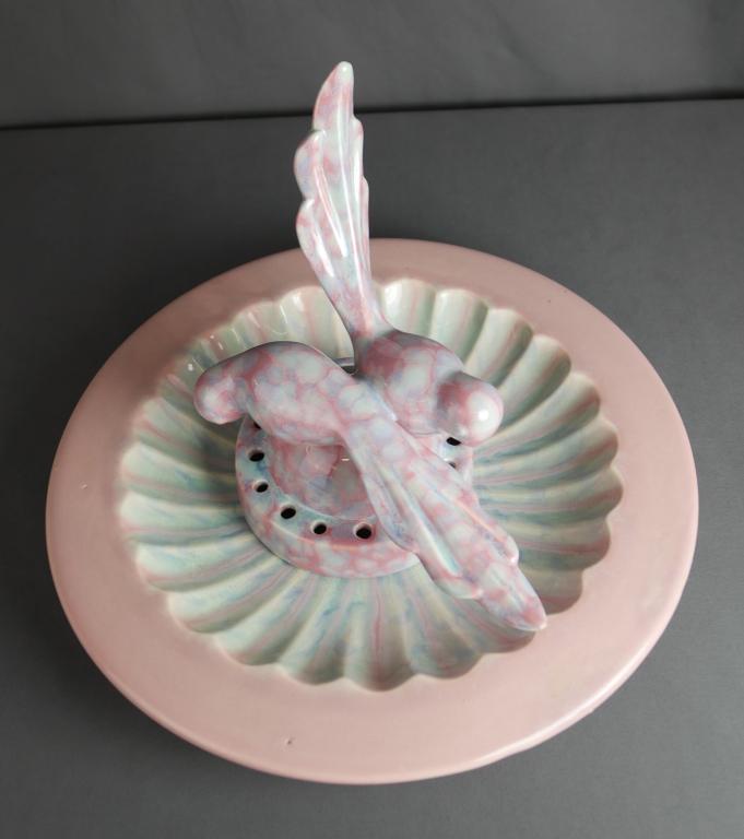 Royal Haeger Bowl & Two Bird Flower Frog (1 of 7)