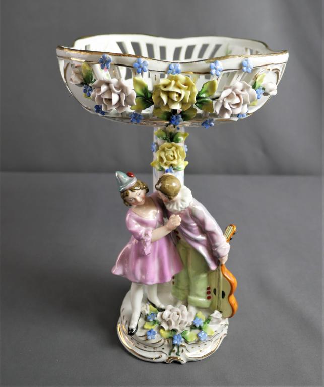 Antique German Porcelain Figural Compote/ Vase (1 of 9)