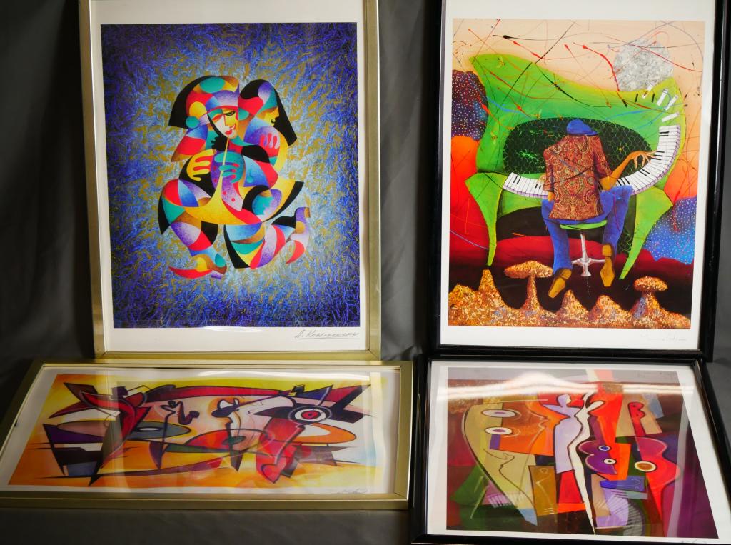 Four Colorful Wall Art Prints  Anatole Krasnyansky (1 of 9)