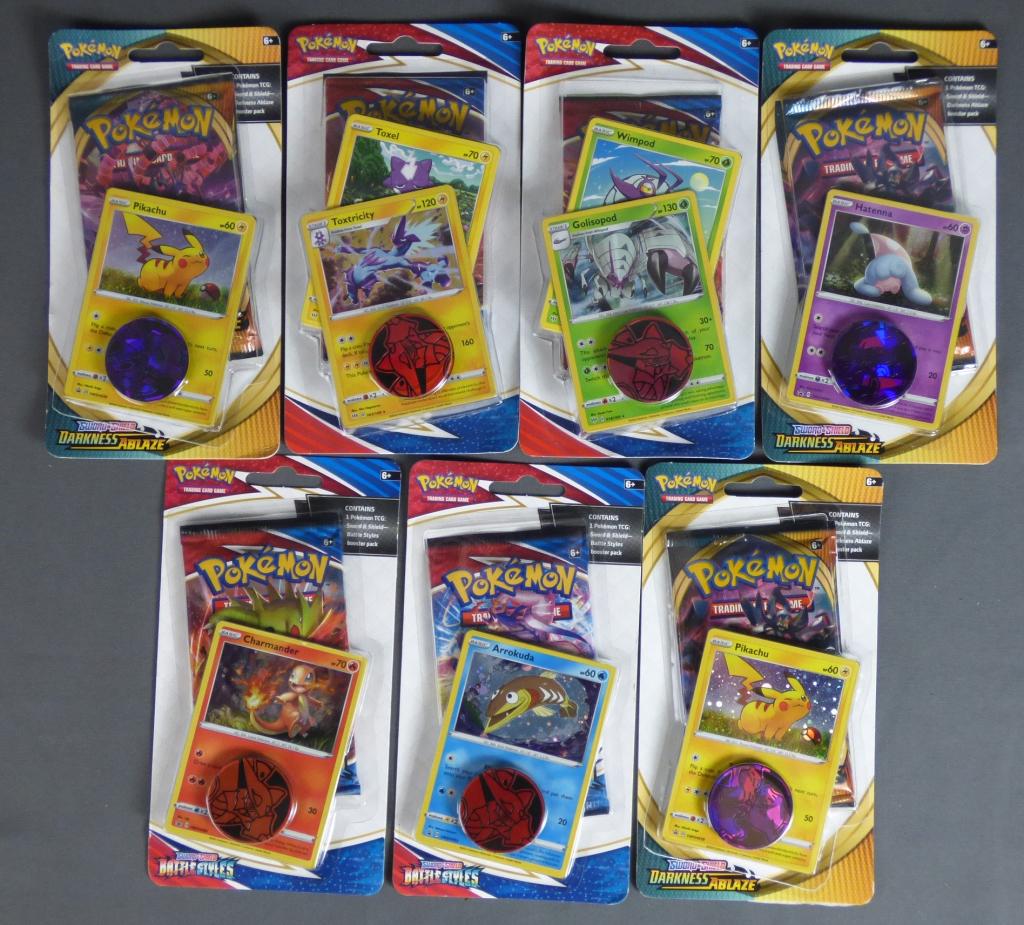 Pokemon Sword & Shield Trading Cards: 7 Pokemon Sword & Shield Trading Card Decks. These were recalled from stores. Condition: Sealed