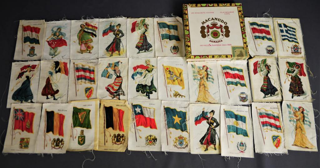 Antique Nebo Cigarettes Tobacco Silk Cards (1 of 3)
