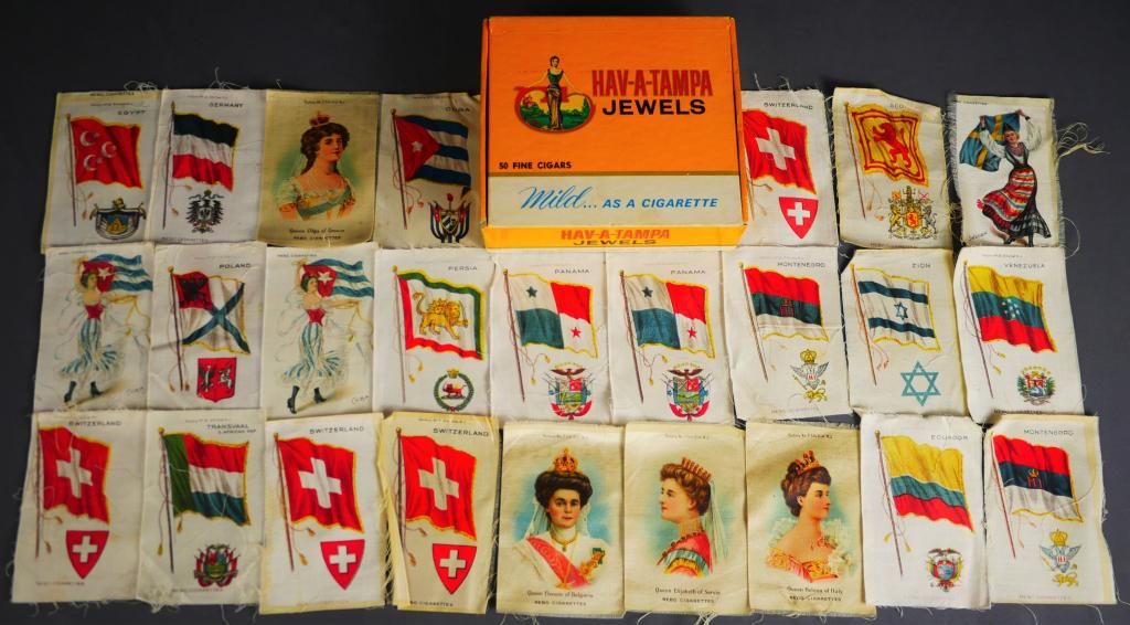 Antique Nebo Cigarettes Tobacco Silk Cards (1 of 3)