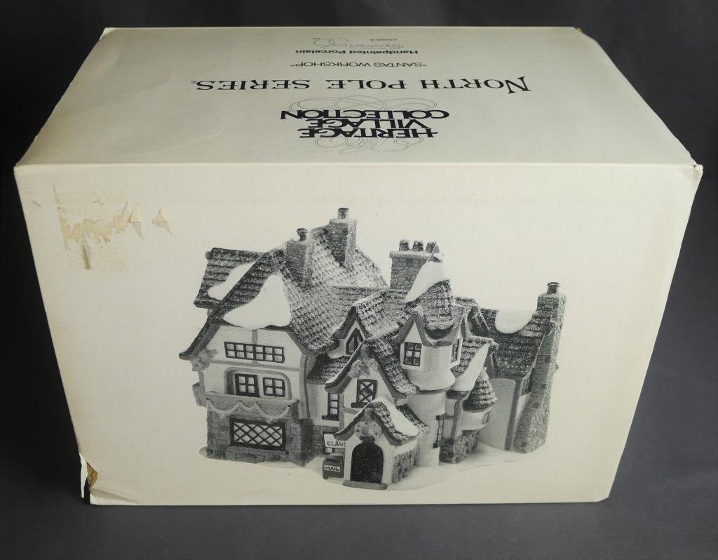 Department 56 North Pole Series Santa's Workshop: Heritage Collection. North Pole Series. "Santa's Workshop. Condition: Good, in original Box
