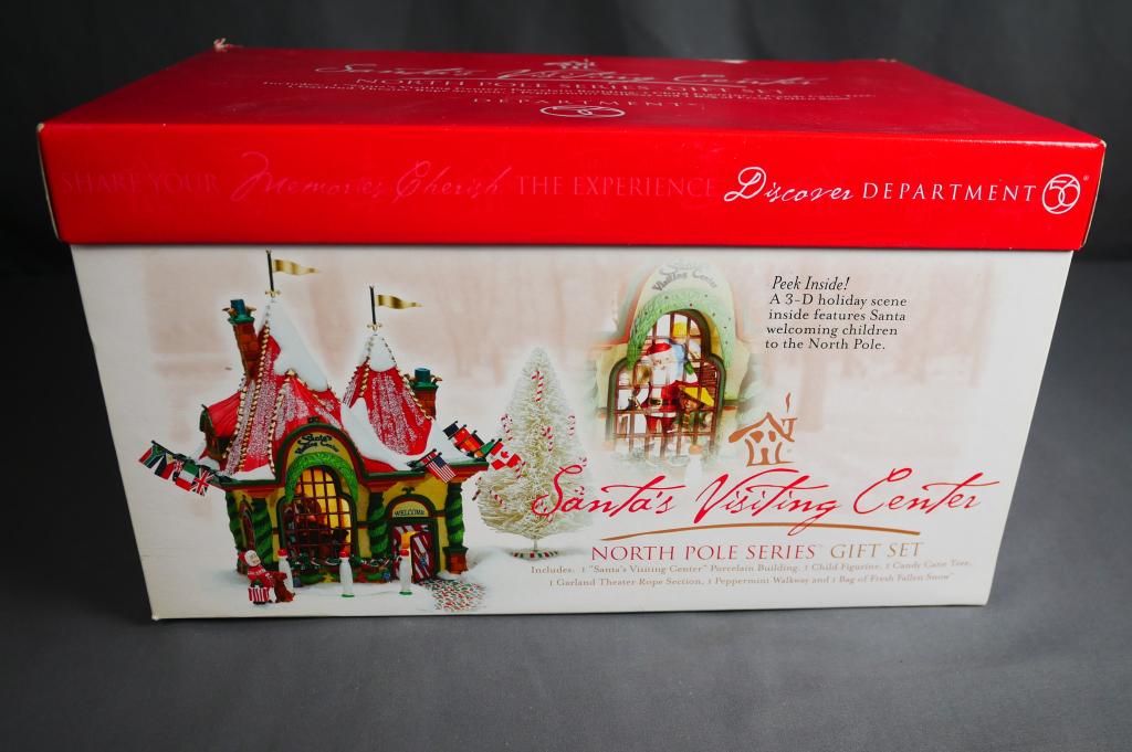 Department 56 North Pole- Santa's Visiting Center: Department 56. North Pole Series- "Santa's Visiting Center". Condition: Good, in original box