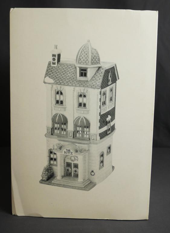 Department 56 Heritage Village- Ritz Hotel: Heritage Collection. Christmas in the City Series- "Ritz Hotel". Condition: Good, in original box