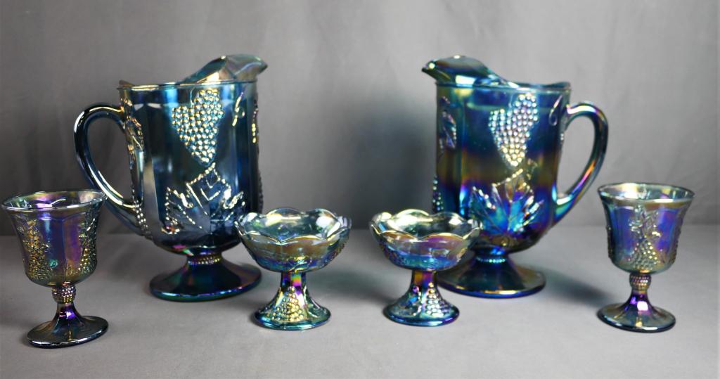 Indiana Carnival Harvest Grapes Pitchers & Goblets (1 of 8)