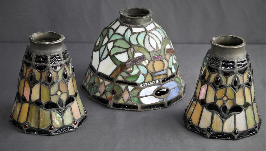 Tiffany Style Stained / Slag Glass Light Shades (1 of 7)