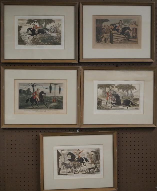 Dick Turpin Antique Colored Engravings (1 of 7)