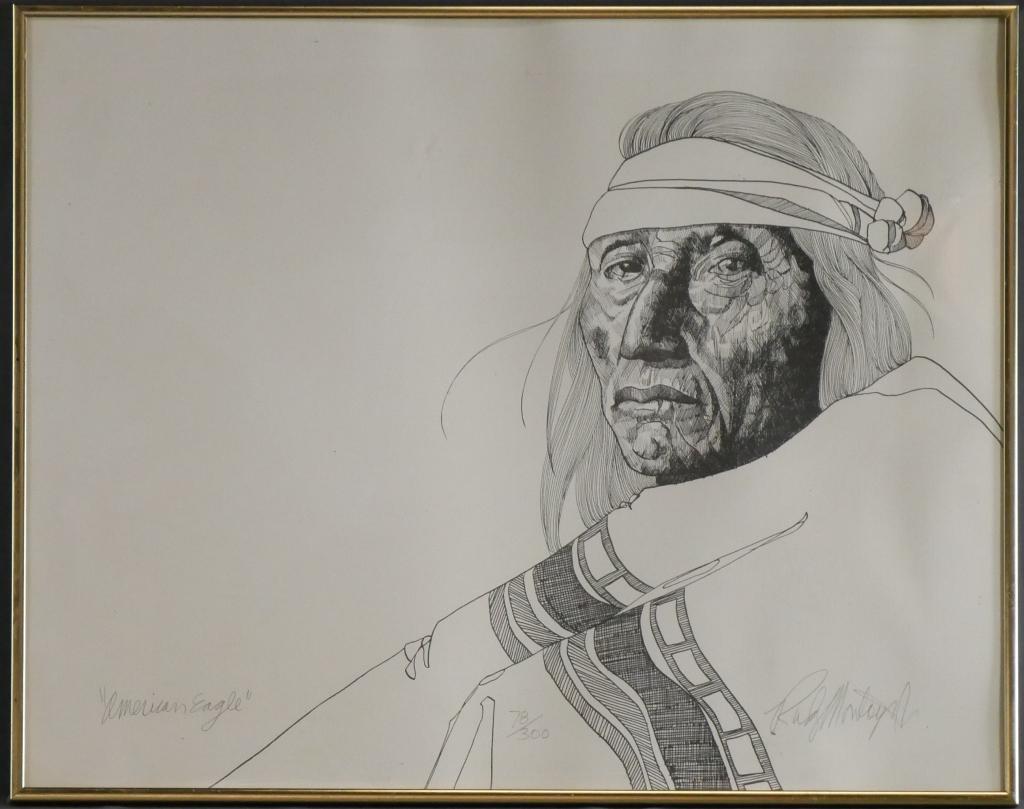 Rudy Montoya Jr "American Eagle" LE Signed Etching (1 of 4)