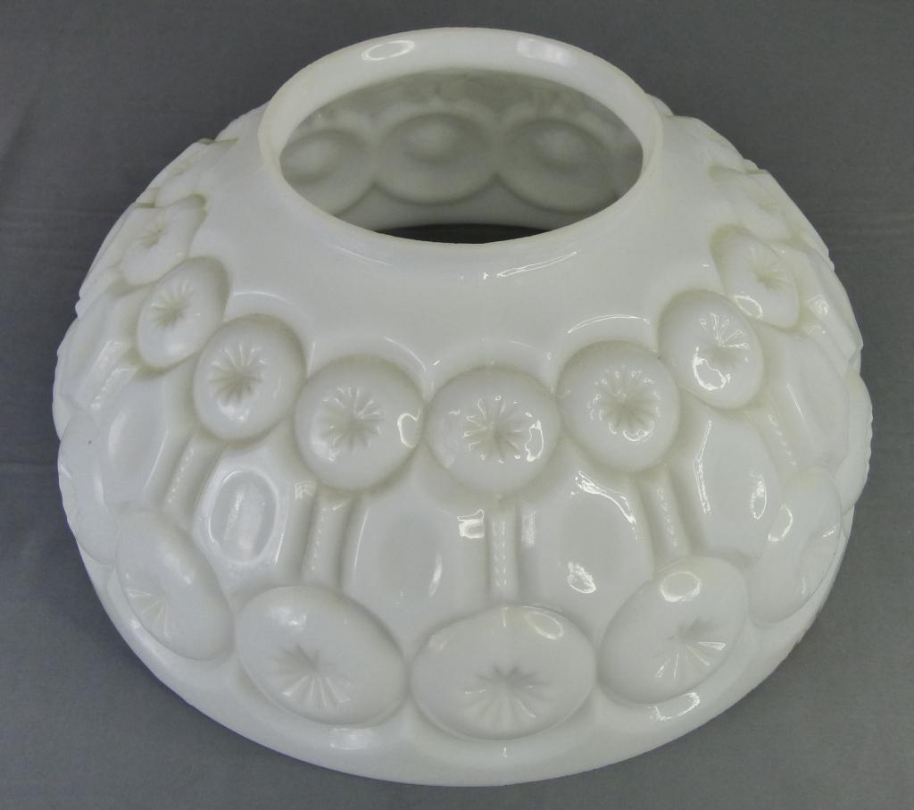 Large 14" Antique Milk Glass Lamp Shade (1 of 6)