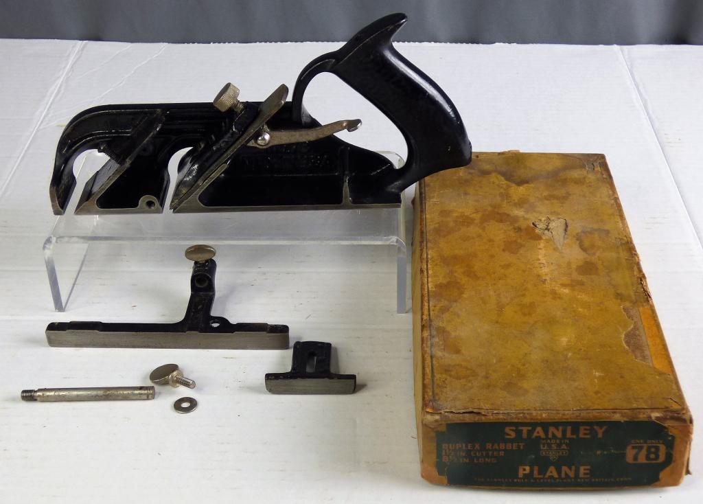 Stanley Duplex Rabbet Plane No. 78 w/ Original Box (1 of 7)