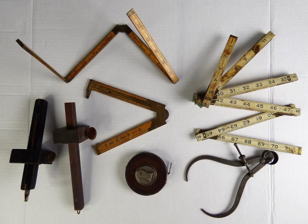 Vintage Measuring Tools- Lufkin. Stanley, Boxwood (1 of 12)