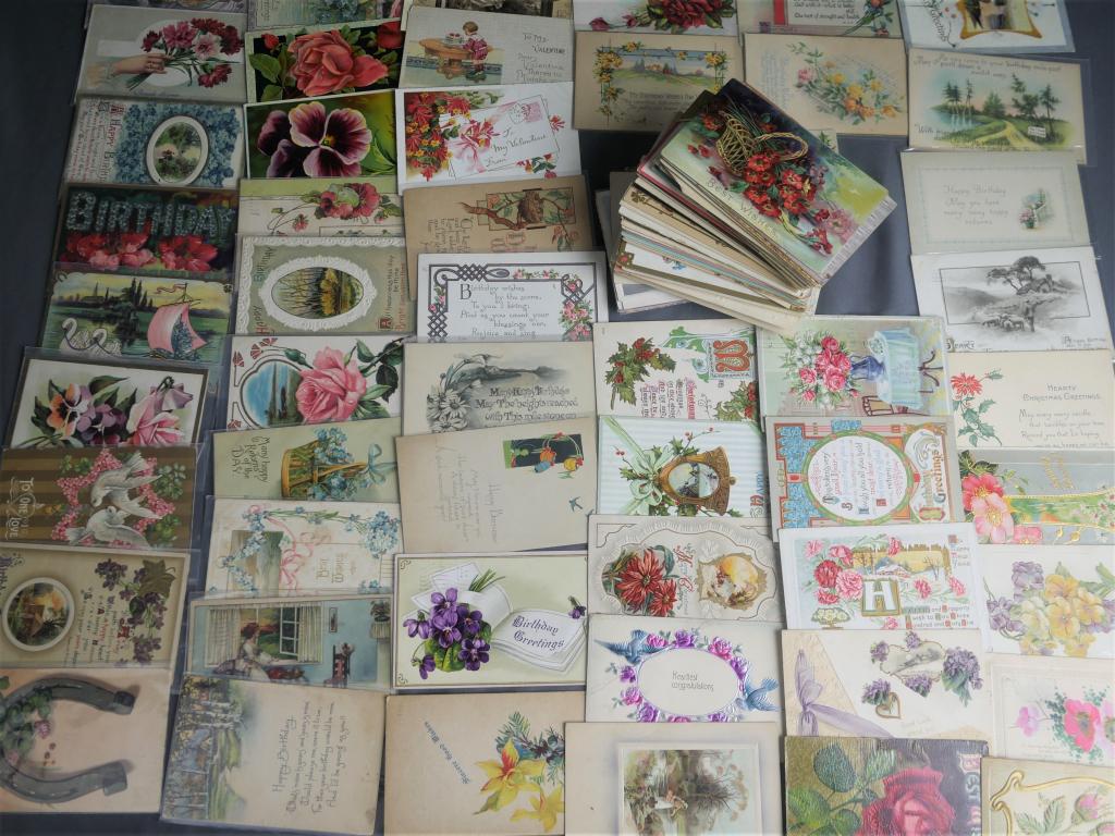 Antique & Vintage Postcards- Holiday, Greetings (1 of 5)