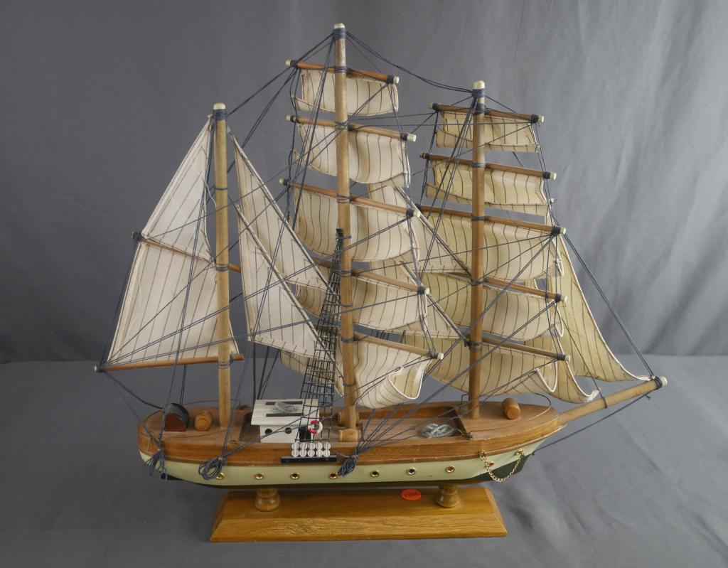 Vintage "Gorch F0ck" Wooden Ship/ Boat Model (1 of 2)